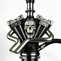 Ensemble de chicha MALAUD de luxe, original allemand, en acier inoxydable, haut de gamme, pour la maison, les fêtes, les bars, les cafés, les restaurants, les salons