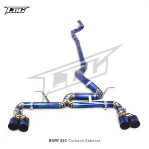 BK tubo dritto Catback per BMW 320/320i N20/B48 2.0T 2012-2020 sistema di scarico Quad Outlet in titanio - Product Image 6