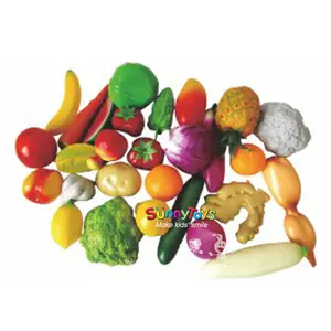 Children plastic fruits toys baby educational toys pretend play equipment