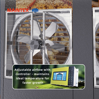 1380mm EC ventilateur d'extraction de volaille industriel mural serre Ventilation de l'air ferme avicole ventilateur de refroidissement par air marteau ventilateur d'échappement