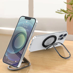 Support de téléphone magnétique pliable avec anneau et béquille, support de bureau à sangle magnétique – Vente chaude - Product Image 4