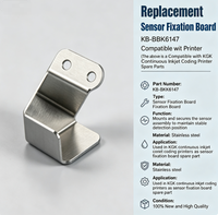 Carte de fixation de capteur de remplacement KB-BKK6147 compatible avec les pièces de rechange pour imprimante de codage à jet d'encre continu KGK
