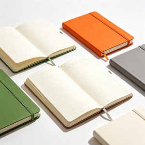 A5 Leather Custom Notebook Printing Hardcover A5 Journal with Lined Pages Gold Foil Stamping Matte Lamination - Product Image 1