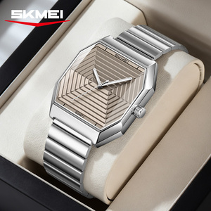 Relojes Octagonales de Nuevo Diseño OEM con Logotipo Personalizado, Correa de Acero Inoxidable, Resistentes al Agua 3ATM, Diseño Minimalista, Reloj de Cuarzo para Hombre - Product Image 4