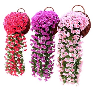 ดอกไวโอเลตประดิษฐ์ ยี่ห้อ Yu Xiang ขนาด 100-200 ซม. ดอกไม้ผ้าไหมสำหรับตกแต่งแขวนผนัง ใช้ได้ทั้งภายในและภายนอกอาคาร - Product Image 5