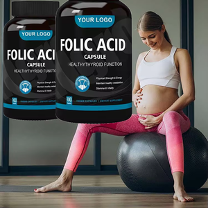 Label pribadi Vitamin B9, kapsul asam folat kapsul asam folat - Product Image 2