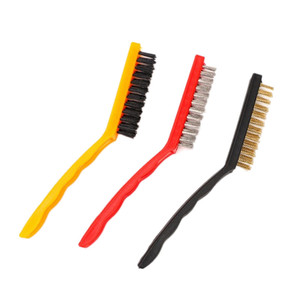 Large Gas Stove Cleaning Brush 9 Inch Steel Wire Plastic Handle Kitchen Cleaning Tool Rust Removal For Stovetop Range Hood - Product Image 5