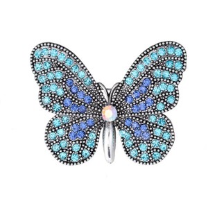 Beautiful Butterfly Retro Eco-Friendly Alloy FashionDiamond Rhinestone Brooch for Women <b>Wedding</b> <b>Accessories</b> - Product Image 1