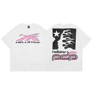 Camiseta de manga corta de algodón puro con efecto desgastado y ajuste holgado para hombre, estilo europeo-americano, de marca de moda transfronteriza. - Product Image 4