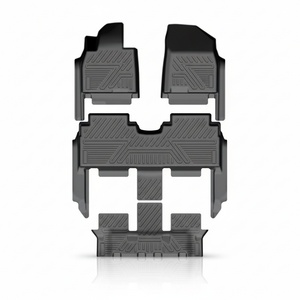 Tapetes de Piso para Auto Premium de TPE, Impermeables, Inodoros, Fáciles de Limpiar, Ajuste Personalizado para Hyundai SANTAFE 2019 - Product Image 1