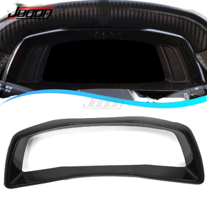 Accessoires de voiture de sport de luxe Jogon, Corvette C8 Z51 Z06 2020-2023, cadre de tableau de bord en fibre de carbone véritable, garniture de protection à clipser - Product Image 1