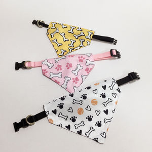 कस्टम सबलिमिनेशन मुद्रित पर्यावरण के अनुकूल रंग ठोस त्रिकोण रिक्त पालतू बन्दा छोटे कुत्ते के स्कार्फ शीतलन ग्रीष्मकालीन - Product Image 4