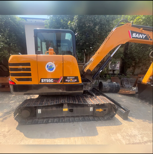 Miniexcavadora de ruedas de 5 toneladas SANY SY55Cpro usada, oruga con peso operativo de 6 toneladas, bomba de motor, componentes de núcleo de engranaje de Motor - Product Image 4