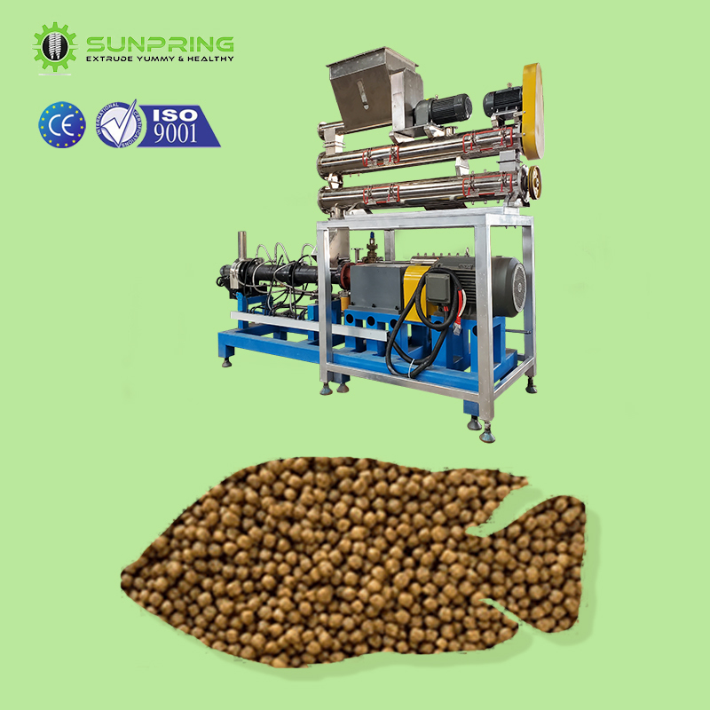 Completejapani fish feed manufacturing automatic machineautomatic fish feed pellet oil coating machinepuffed-fish-feed-machine