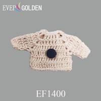 Mini cadeaux de fête prénatale modernes et classiques, vêtements pour bébé faits à la main en coton 100% crochet, décorations de fête, cadeaux de baptême EG18018