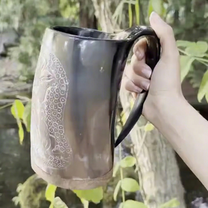 Eco-Friendly Organic Material Handmade Polished Natural Shape Animal Craft <b>Mug</b> for Wedding & Holiday Gifts-SANIYA HANDICRAFT - Product Image 1
