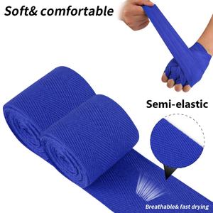 Vendas de Boxeo de Algodón Directas de Fábrica, <span class=keywords><strong>Protector</strong></span> Transpirable con <span class=keywords><strong>Protector</strong></span> <span class=keywords><strong>Bucal</strong></span>, Equipo Esencial de Entrenamiento <span class=keywords><strong>para</strong></span> <span class=keywords><strong>Boxeadores</strong></span> - Product Image 4