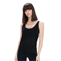 Débardeur de sport léger pour femme grande taille avec logo personnalisé, deux-en-un, soutien-gorge intégré, dos nu, coupe classique, respirant
