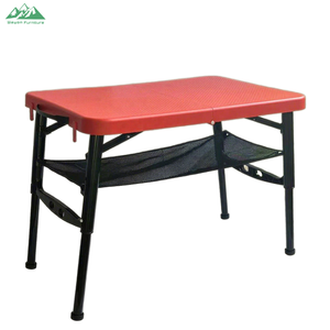 Wayon Modern Height Adjustable <strong>Small</strong> Folding Plastic Dining <strong>Table</strong> Portable for Outdoor Use Eating - Product Image 1