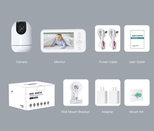 2025 vente chaude bas <span class=keywords><strong>prix</strong></span> conversation bidirectionnelle surveillance vidéo sans fil <span class=keywords><strong>nounou</strong></span> caméra 5 pouces bébé moniteur avec affichage - Product Image 6