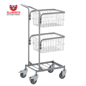 Fabrieksaanbod Magazijn Utility 300Kg Gegalvaniseerd Nestbaar Gaasvervoer Handkarretje - Product Image 4