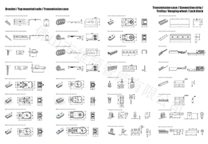 Accessoires pour rails de rideaux, Boîtier de vitesses 82, Structure à double roulement, Moteurs de rideaux <span class=keywords><strong>électrique</strong></span>s, Vente en gros, Approvisionnement direct usine - Product Image 5