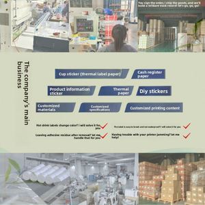 Etiquetas Adhesivas de Papel Térmico con Base Amarilla para Etiquetas de Código de Barras Personalizadas para Uso Agrícola - Product Image 4