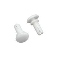 Rivets à clipser en plastique pour panneau latéral de siège de voiture, fixation sans outil pour garniture intérieure automobile, broche de fixation en nylon blanc