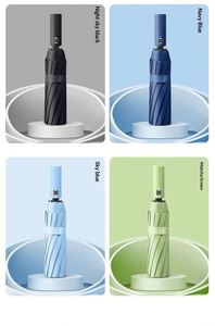 Parapluie publicitaire professionnel entièrement automatique à 24 baleines, avec protection solaire, design pliable et logo personnalisé - Product Image 4