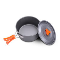 Outil de camping en aluminium pour l'extérieur Casseroles et poêles pliantes Kit de désordre Équipement de randonnée léger Batterie de cuisine