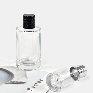 25ml 50ml 100ml Vòng thủy tinh Rỗng Xi lanh chai nước hoa với phun và nhiều màu nắp từ - Product Image 4