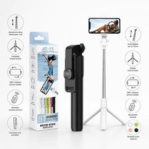 Trípode Selfie Stick Clásico JC-11 de 800 mm, Mango Ligero de Acero Inoxidable de 122 g, Trípode Económico para Teléfono - Product Image 3
