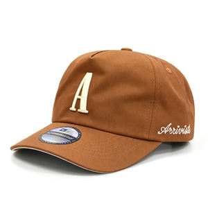 Casquette de papa rétro personnalisée à 5 panneaux non structurée en coton avec logo brodé en relief, casquette de papa vintage à profil moyen - Product Image 3