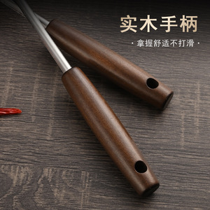 Stainless Steel Soup Ladle With Wooden Handle Long Spoon For Cooking Kitchen Utensil - Product Image 3