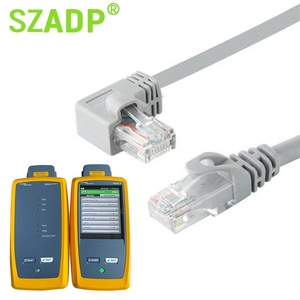 Chất lượng cao cáp Ethernet Cat5 CAT5e CAT6 cat6A cáp 90 độ L hình dạng RJ45 trái hoặc phải góc UTP Mạng vá dây - Product Image 4
