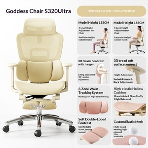 Silla Ergonómica Ajustable Yazhi con Reposabrazos y Ruedas para Levantar Glúteos, Cómoda para Estar Sentada por Tiempo Prolongado, para Dormitorios <span class=keywords><strong>de</strong></span> <span class=keywords><strong>Niñas</strong></span>, Silla <span class=keywords><strong>de</strong></span> Oficina Rosa - Product Image 6