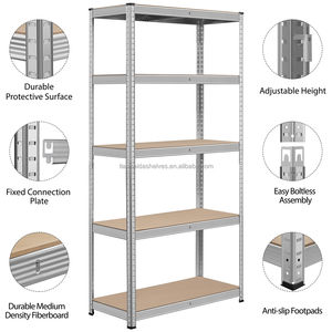 Étagères empilables sans boulons à 5 niveaux, unités de rangement pour entrepôt et <span class=keywords><strong>garage</strong></span> - Product Image 3
