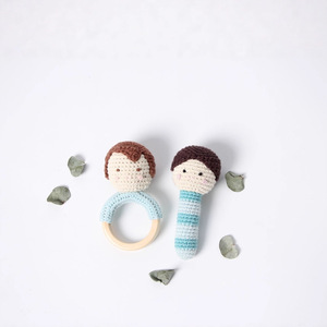 Hochet musical en coton bio pour bébé, jouet à crocheter, accessoire <span class=keywords><strong>photo</strong></span> nouveau-né, cadeau - Product Image 4