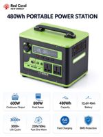 Stasiun Daya Portabel OEM 600W 800W Generator Tenaga Surya 580Wh Gelombang Sinus Murni untuk Perjalanan Luar Ruangan, RV, Berkemah, Cadangan Darurat 220V