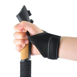 Outdoor Hunting Rock Climbing Wood Folding Nordic Walking <b>Pole</b> Anti Shock <b>Light</b> Self Defence Hiking Stick Canes With Carry Bag - Product Image 2