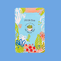 Sachet refermable personnalisé imprimé pour l'emballage du thé, pochette refermable avec design coloré