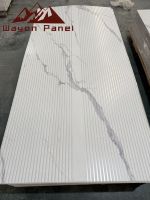 Wayon Panel marmer tahan air dan tahan lembap PVC gaya populer digunakan sebagai latar belakang TV di ruang keluarga dalam ruangan