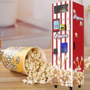 Self-served Unmanned Popcorn Machine Air Popping Process is Totally Enclosed, No oil