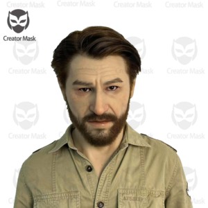 Masque en silicone réaliste 3D fait main de haute qualité pour homme, accessoires de fête et de mascarade, réutilisable, respirant, écologique, pour <span class=keywords><strong>acteur</strong></span> et film - Product Image 1