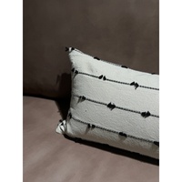 Coussin décoratif simple en coton et lin, motif abstrait géométrique, pour le bricolage, décoration minimaliste, coussin élégant