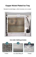 Machine à glaçons cubiques refroidie à l'eau, grande capacité (150kg, 200kg, 250kg, 300kg, 350kg, 400kg, 500kg), prix OEM, abordable et compétitif