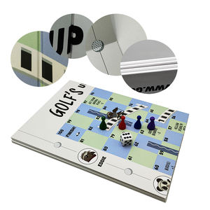 Jeu de société <span class=keywords><strong>Ludo</strong></span> pour enfants conçu sur mesure, fabriqué en plastique, papier, cuir, PU, carton - Product Image 2