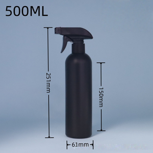 Custom logo 250ml 500ml 1000ml Matte Black HDPE <strong>Plastic</strong> <strong>Bottle</strong> with Trigger <strong>Spray</strong> Cap for Room and Car Cleaning - Product Image 4