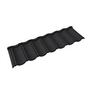 Tuile de toiture en métal revêtu de pierre de qualité supérieure, moderne, durable et imperméable pour l'utilisation en appartements et hôtels dans le développement immobiliaire au Ghana - Product Image 1