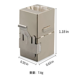 Ventes directes <span class=keywords><strong>RJ45</strong></span> 8P8C CAT5e CAT6 Informations de transmission du réseau Module UTP STP Jacks Keystone <span class=keywords><strong>Coupleur</strong></span> en ligne pour plaque frontale - Product Image 5